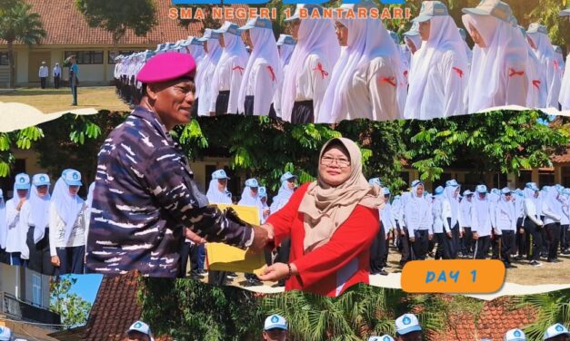 Disiplin Menguatkan, Berdaya Memimpin: LDDK SMAN 1 Bantarsari Bersama Lanal Cilacap